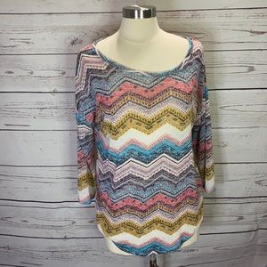 Almost Famous funky Boho top